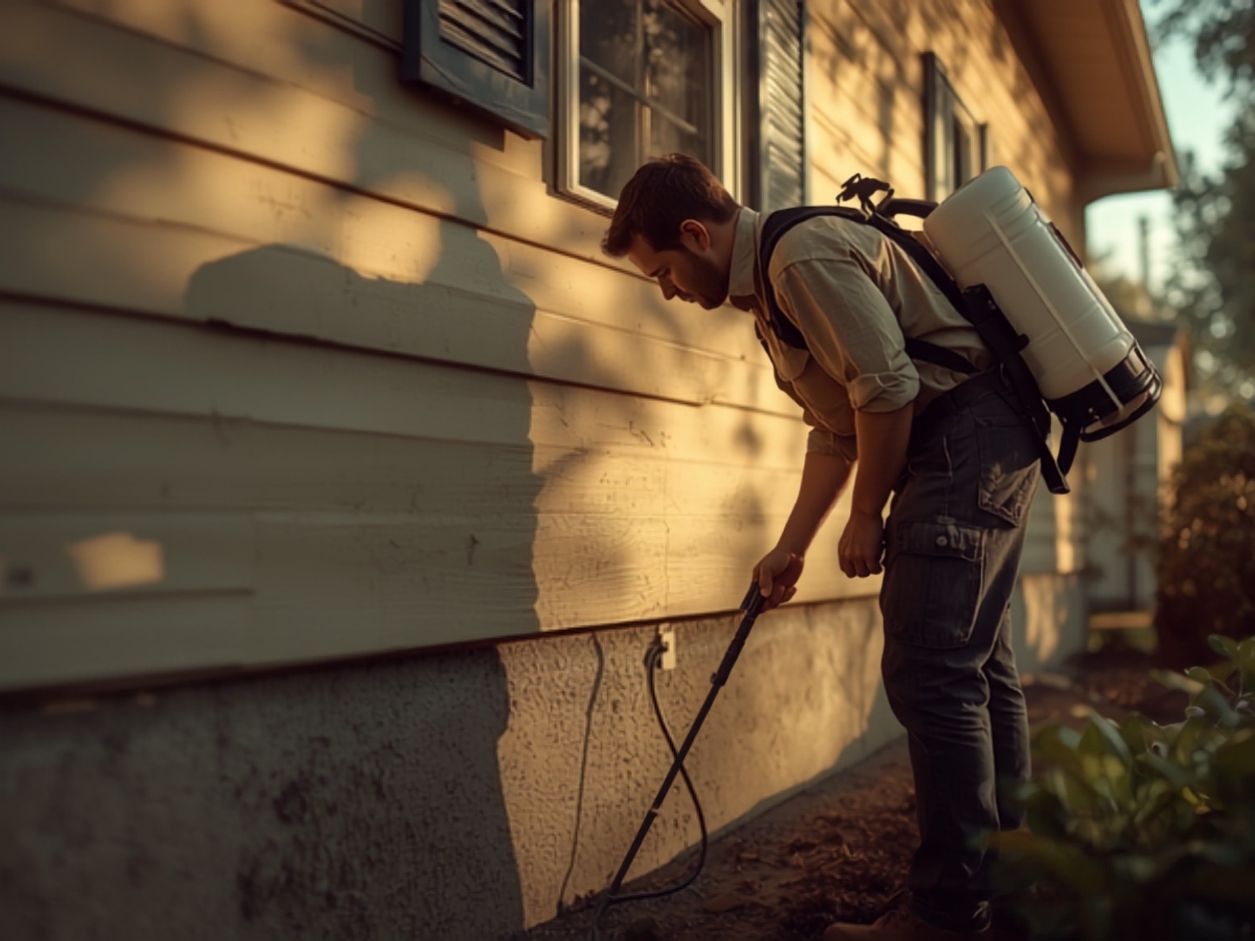 A Pittsburgh pest control pro at work